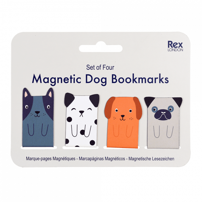 Rex London Magnetic Bookmarks (set Of 4) - Dogs