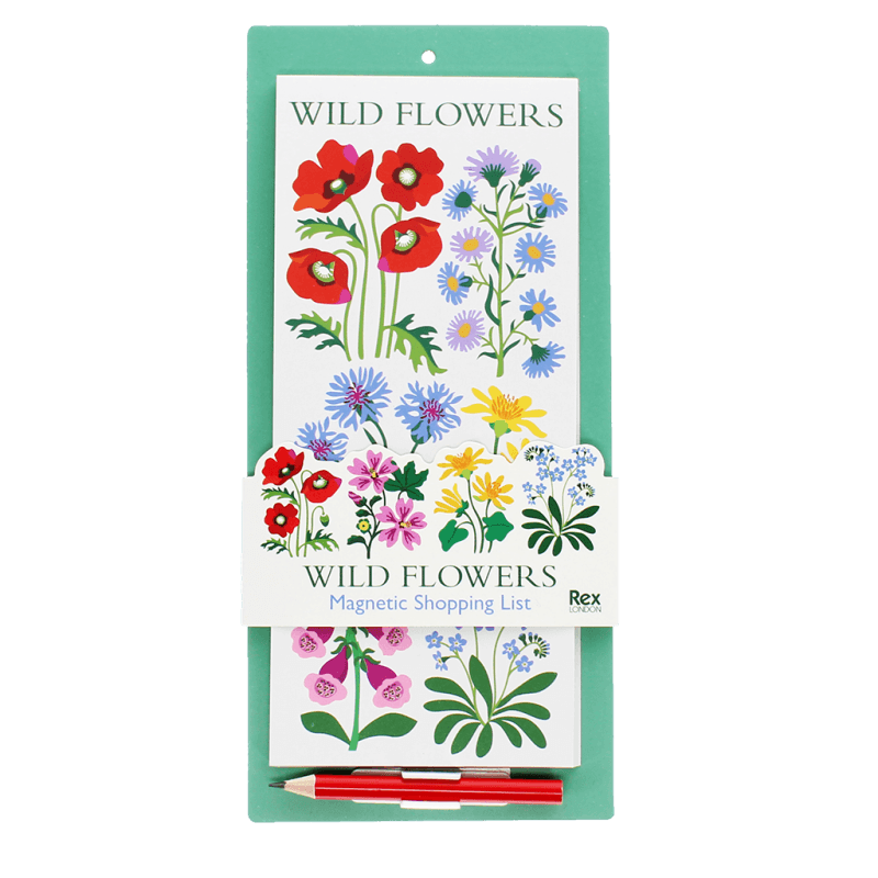 Rex London Magnetic Shopping List - Wild Flowers