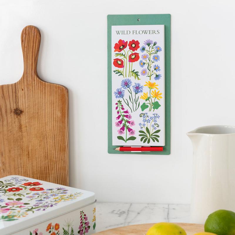 rex london Magnetic shopping list - Wild Flowers
