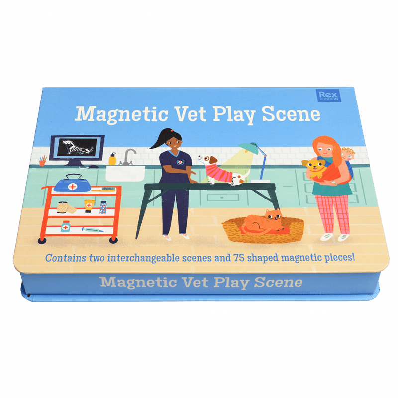 Rex London Magnetic Vet Play Scene Set (75 Pieces)