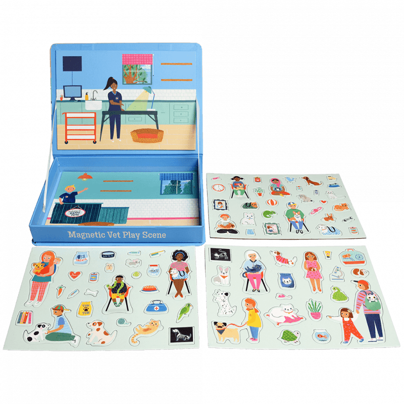 Rex London Magnetic Vet Play Scene Set (75 Pieces)