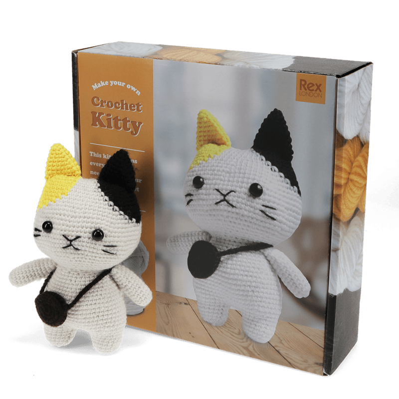 Rex London Make Your Own Crochet Animal Kit - Cat