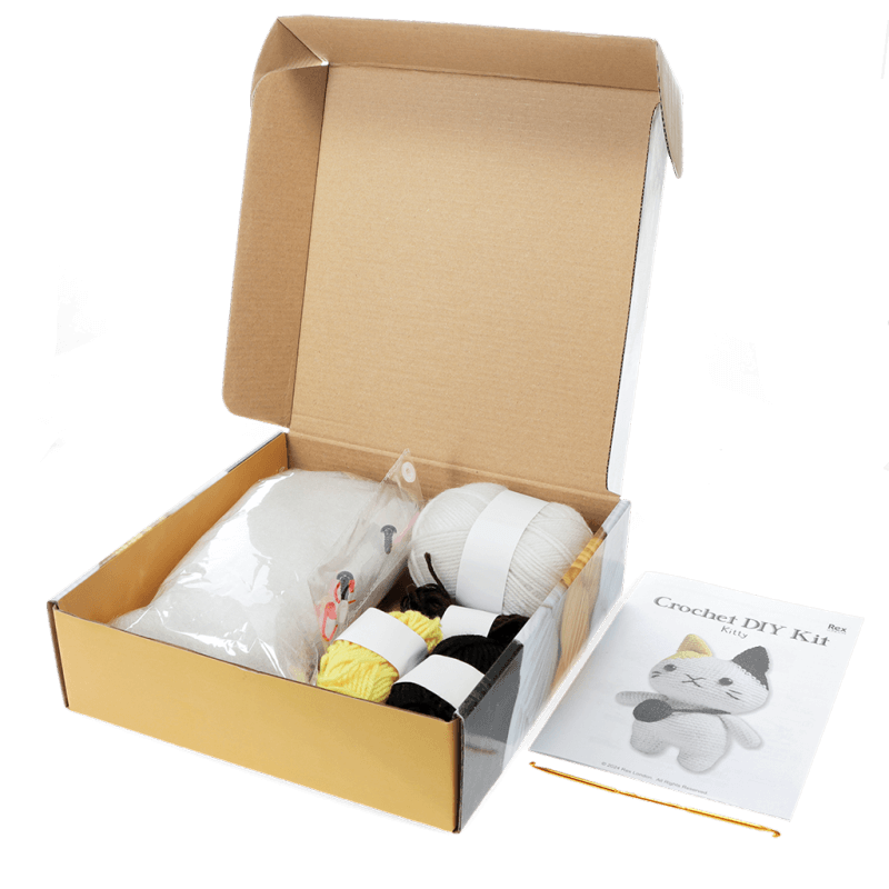 Rex London Make Your Own Crochet Animal Kit - Cat