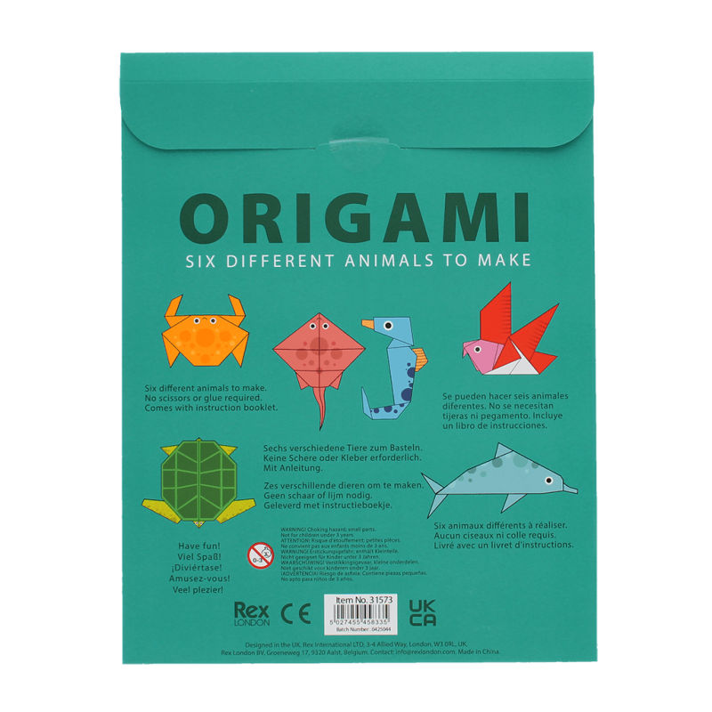 Rex London Make Your Own Origami Animals