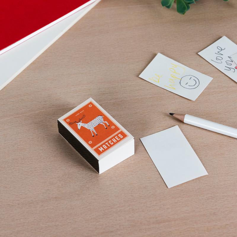 rex london Matchbox size notepad - Deer