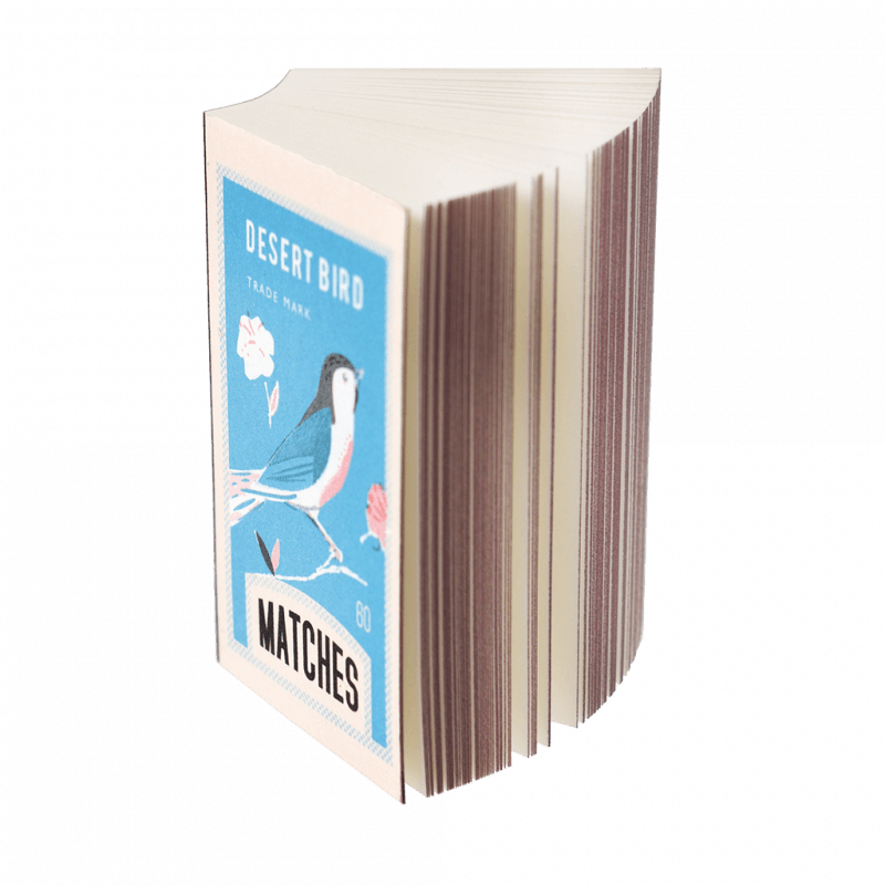 Rex London Matchbox Size Notepad - Desert Bird