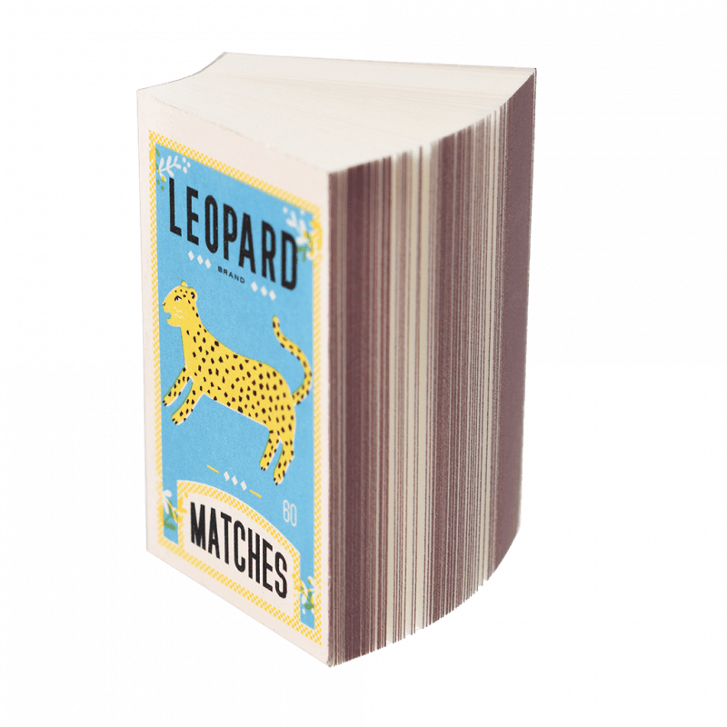 Rex London Matchbox Size Notepad - Leopard