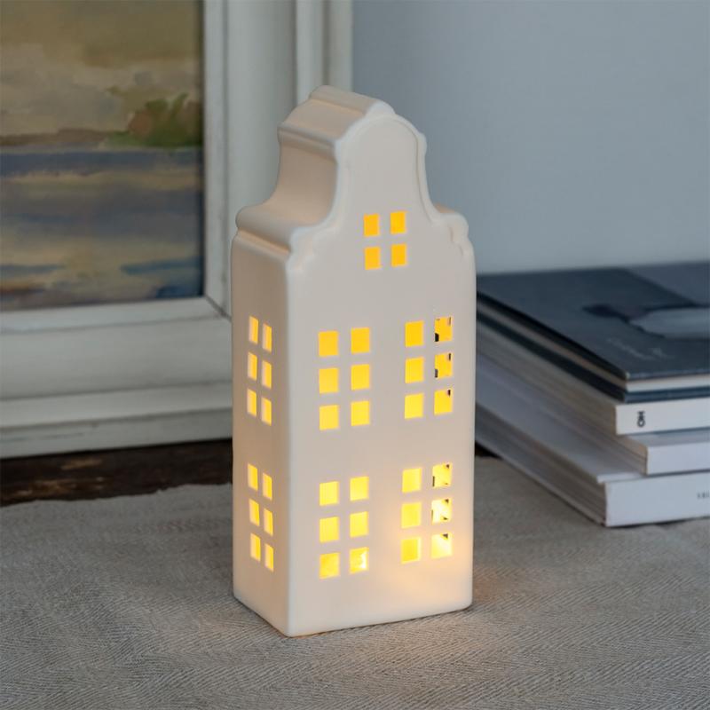 rex london Matt ceramic LED decoration - Large house