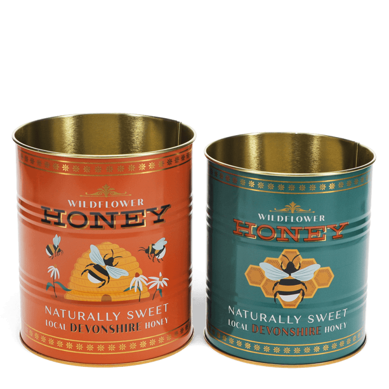 rex london Medium storage tins (set of 2) - Honey