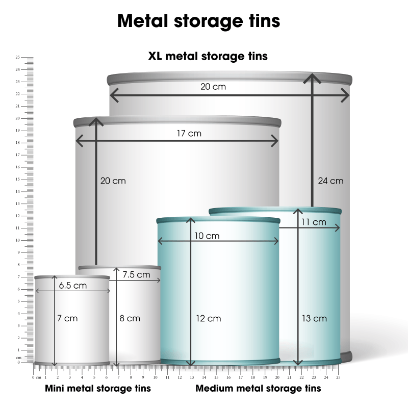 Rex London Medium Storage Tins (set Of 2) - Motor Oil