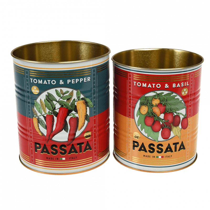 Rex London Medium Storage Tins (set Of 2) - PASSATA
