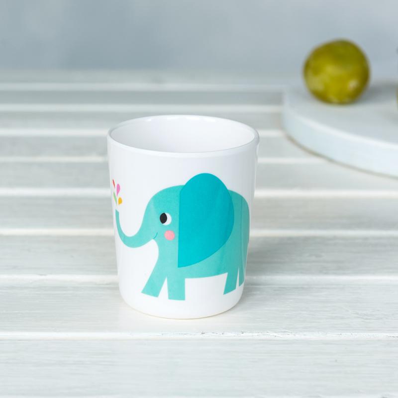 rex london Melamine beaker - Elvis the Elephant