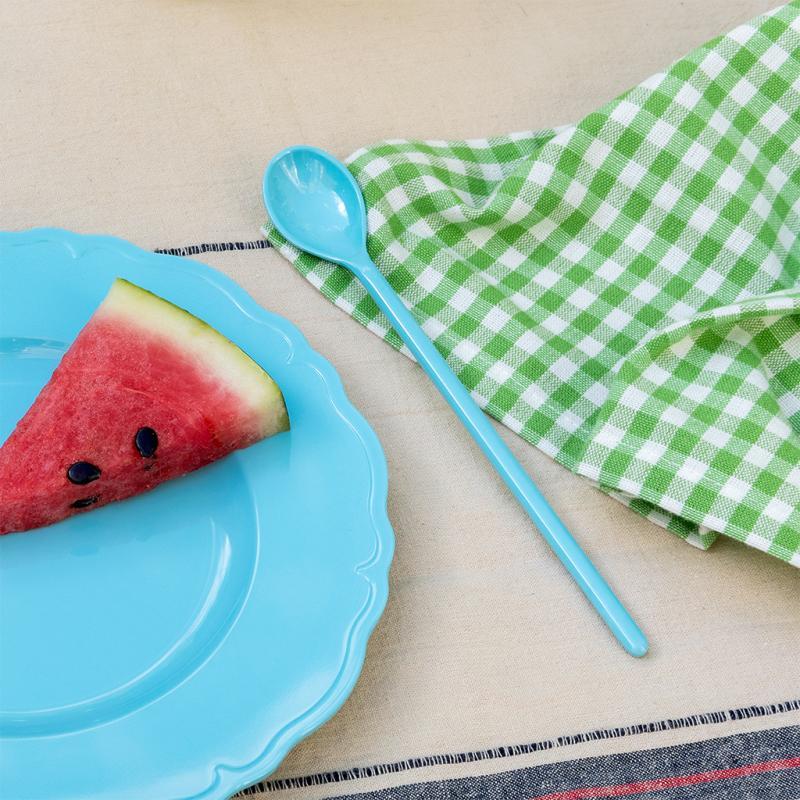 rex london Melamine long-handled spoon - Pale blue