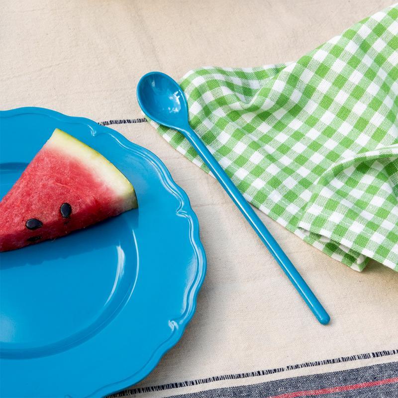 rex london Melamine long-handled spoon - Petrol blue