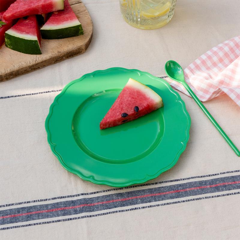 rex london Melamine plate (20cm) - Bright green
