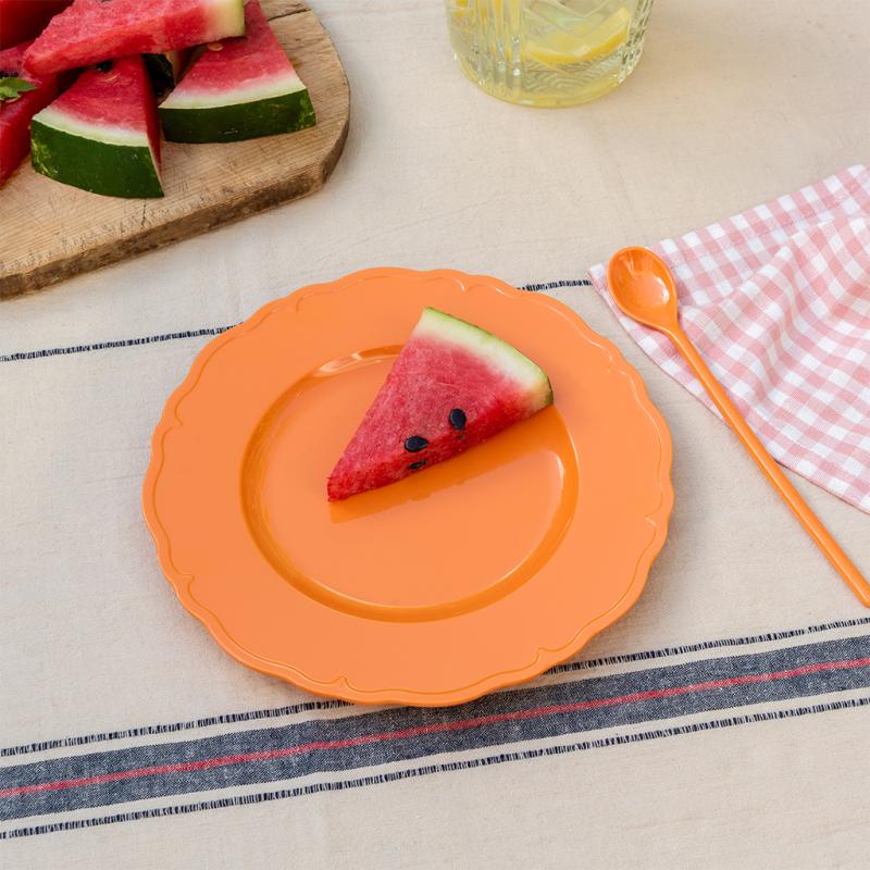 rex london Melamine plate (20cm) - Orange