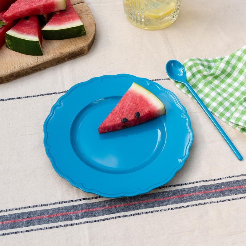rex london Melamine plate (20cm) - Petrol blue