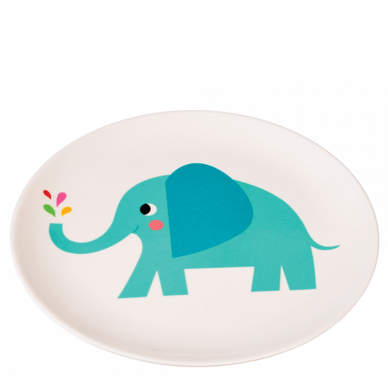 Rex London Melamine Plate - Elvis The Elephant
