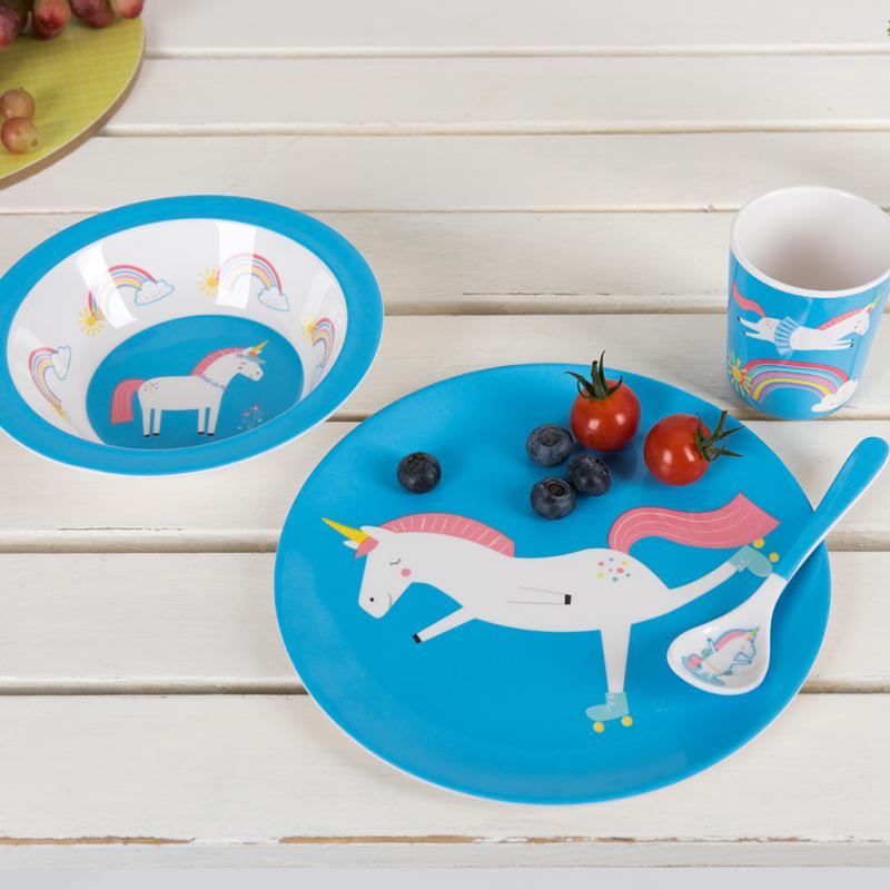 Rex London Melamine Plate - Magical Unicorn