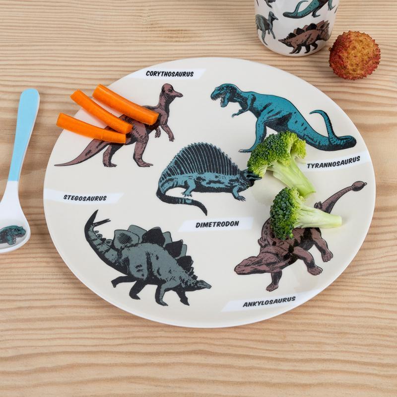 rex london Melamine plate - Prehistoric Land