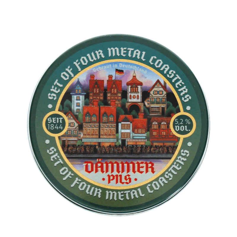 rex london Metal coasters (set of 4) - Dammer Pils