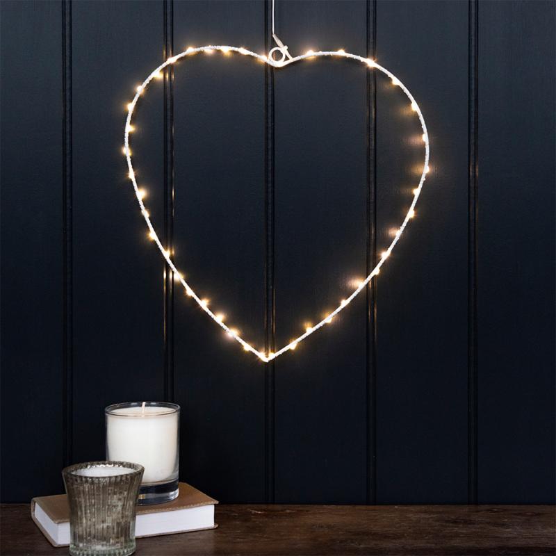 Rex London Metal Heart LED Light - 30cm