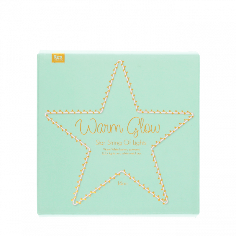 Rex London Metal Star LED Light - 14cm