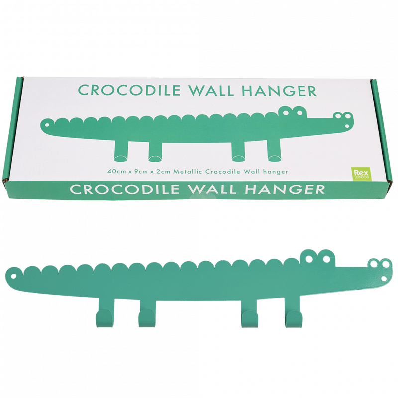 Rex London Metal Wall Hanger - Crocodile