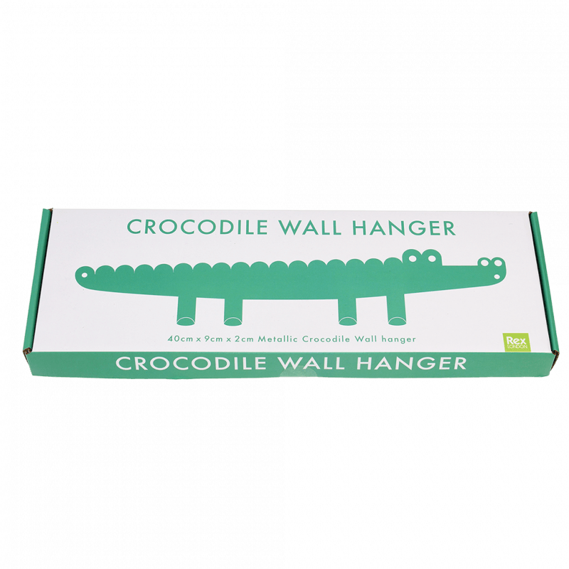 Rex London Metal Wall Hanger - Crocodile