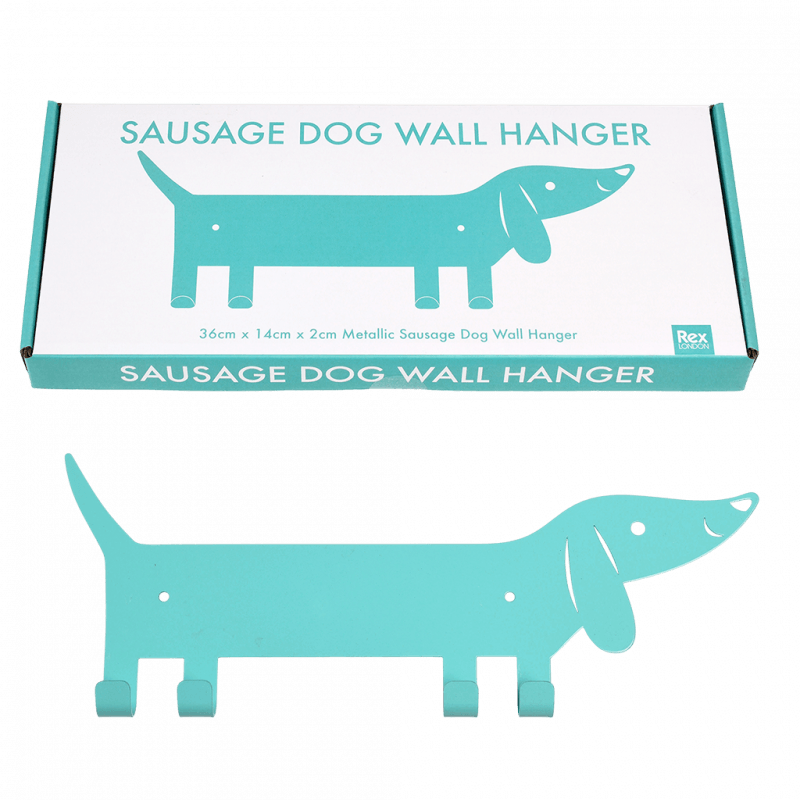 Rex London Metal Wall Hanger - Sausage Dog