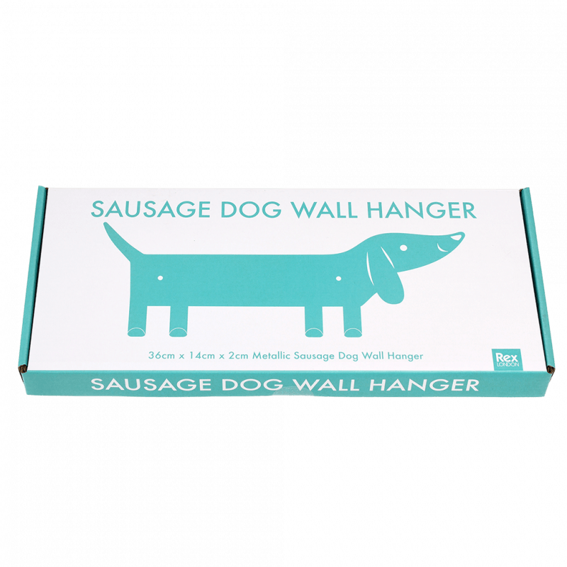 Rex London Metal Wall Hanger - Sausage Dog
