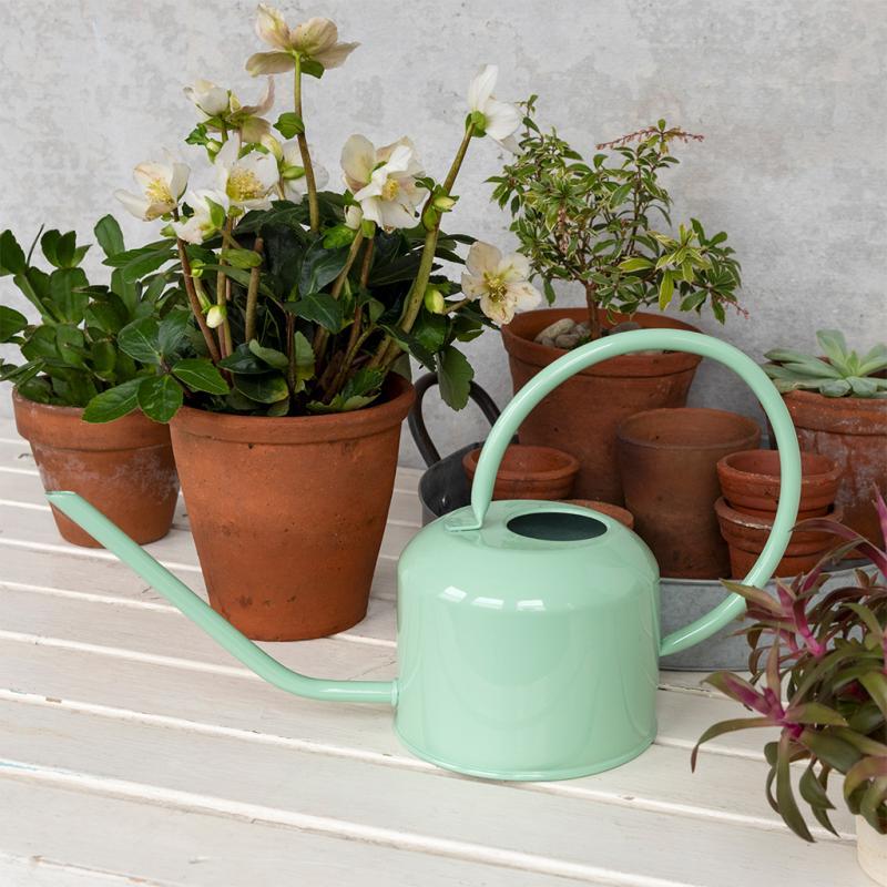 rex london Metal watering can (1 L) - Pistachio green