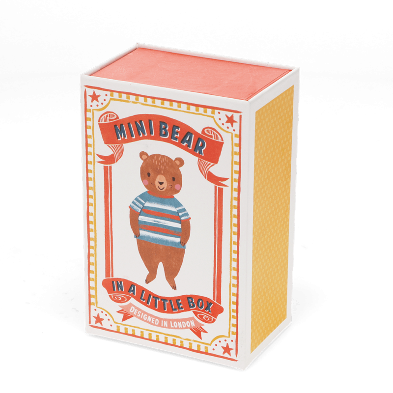 Rex London Mini Bear In A Little Box - Soft Toy