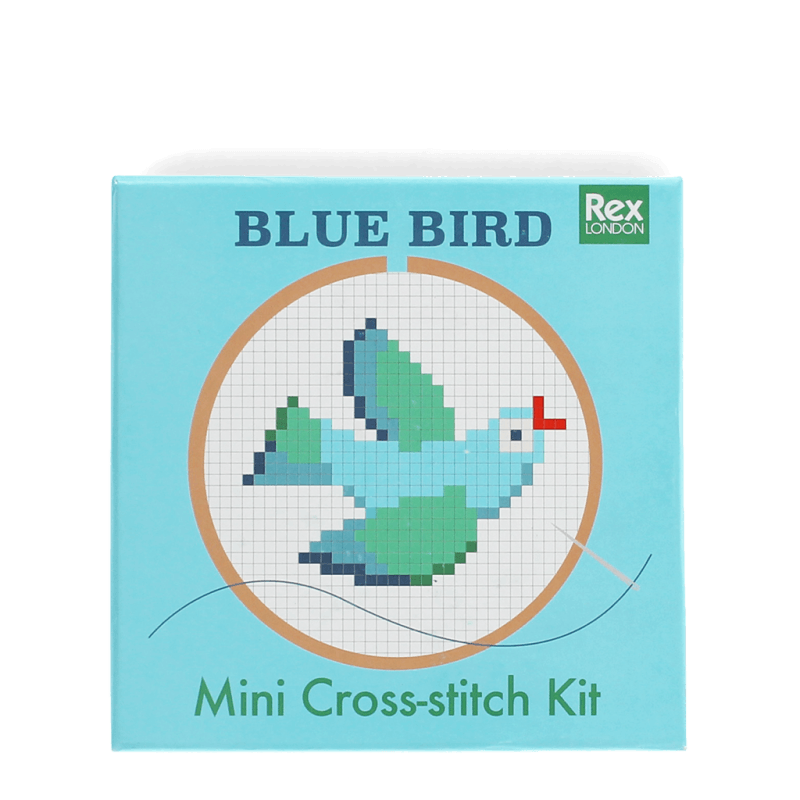 Rex London Mini Cross-stitch Kit - Blue Bird