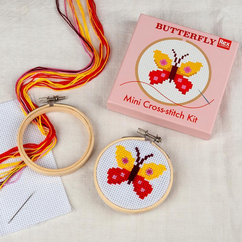 rex london Mini cross-stitch kit - Butterfly