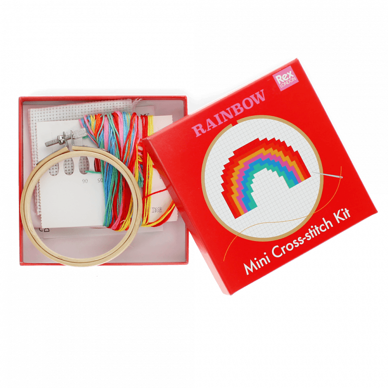 Rex London Mini Cross-stitch Kit - Rainbow