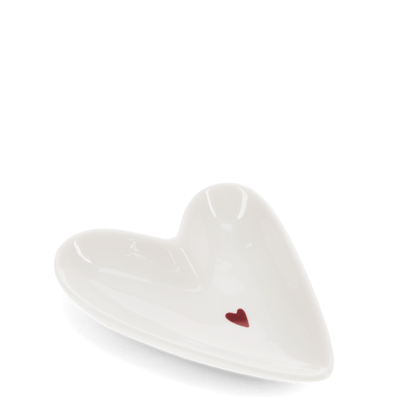 Rex London Mini Glossy Ceramic Trinket Dish - Heart