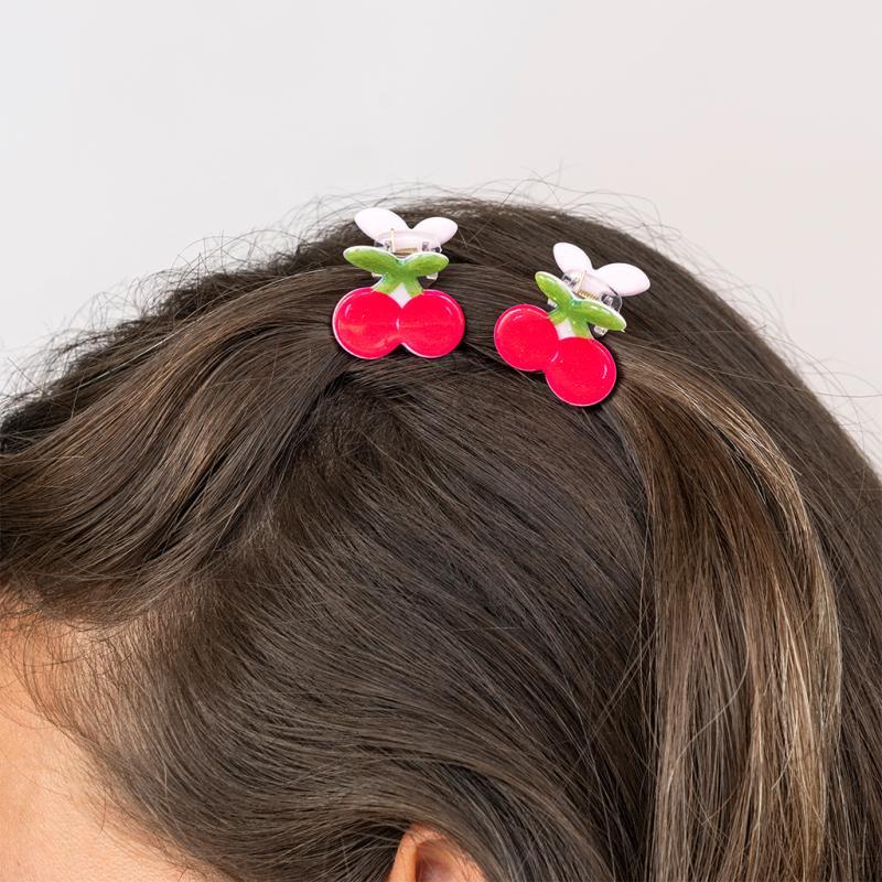 rex london Mini hair claw clips (set of 2) - Cherries