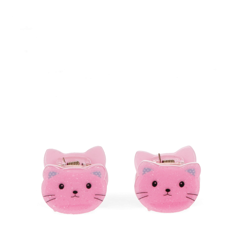 Rex London Mini Hair Claw Clips (set Of 2) - Pink Cats