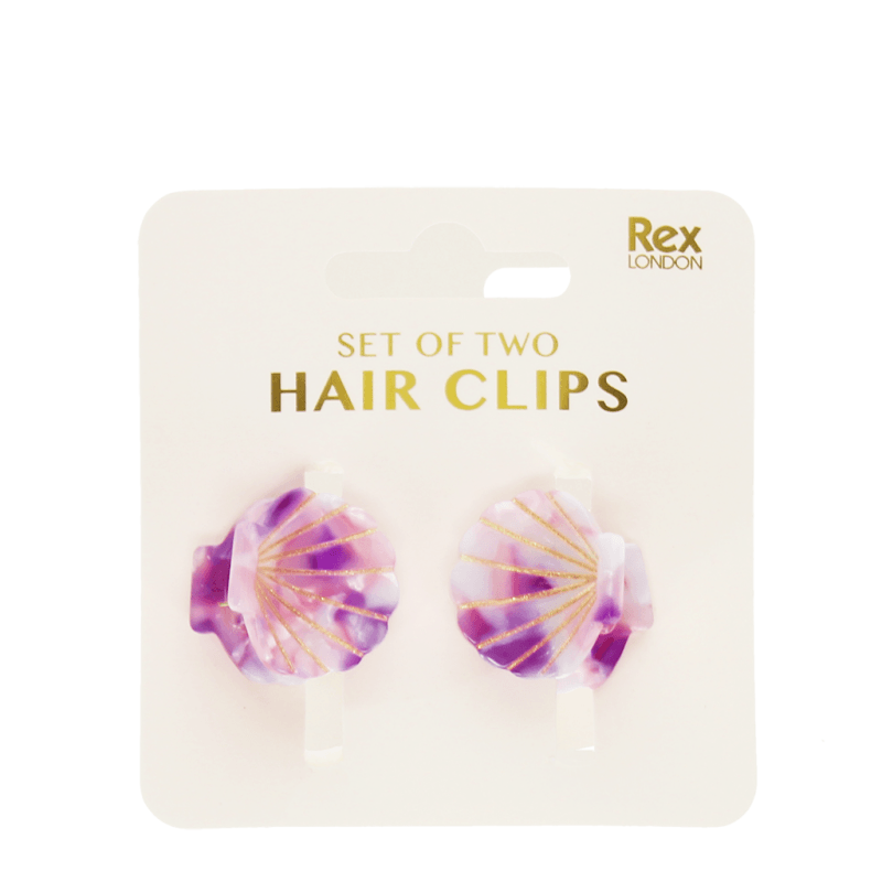 Rex London Mini Hair Claw Clips (set Of 2) - Seashells