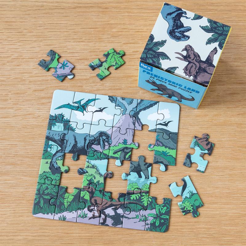 rex london Mini jigsaw puzzle - Prehistoric Land
