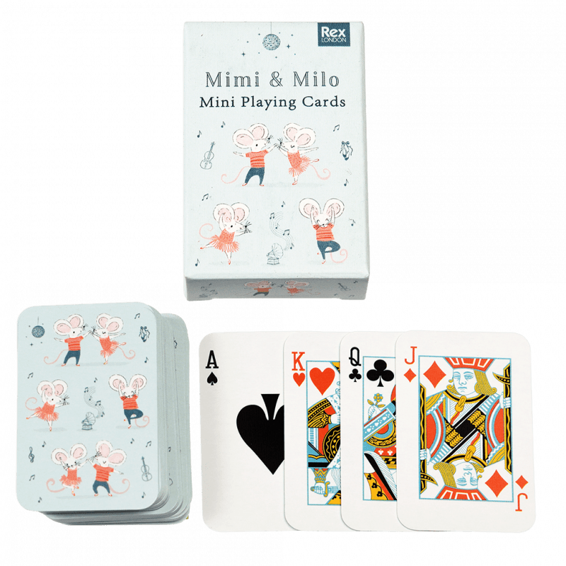 Rex London Mini Playing Cards - Mouse Ballet