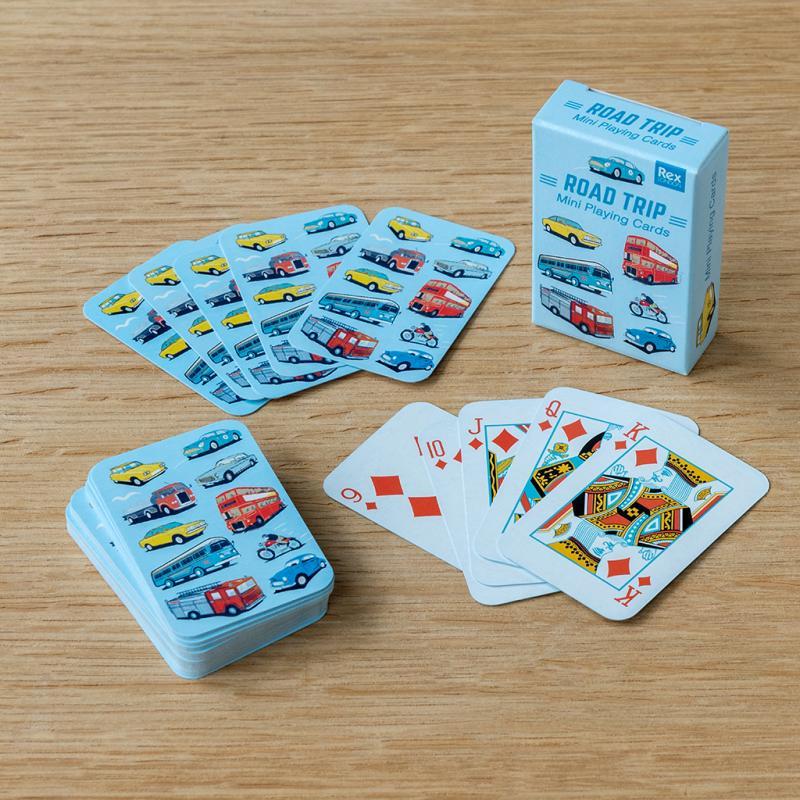 rex london Mini playing cards - Road Trip