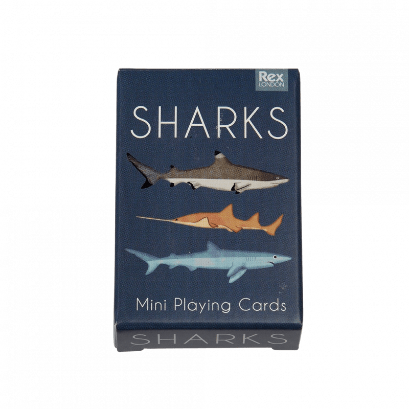 Rex London Mini Playing Cards - Sharks