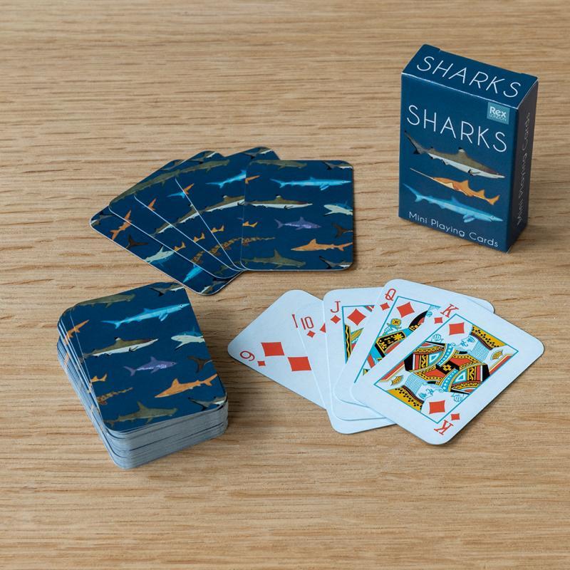 rex london Mini playing cards - Sharks