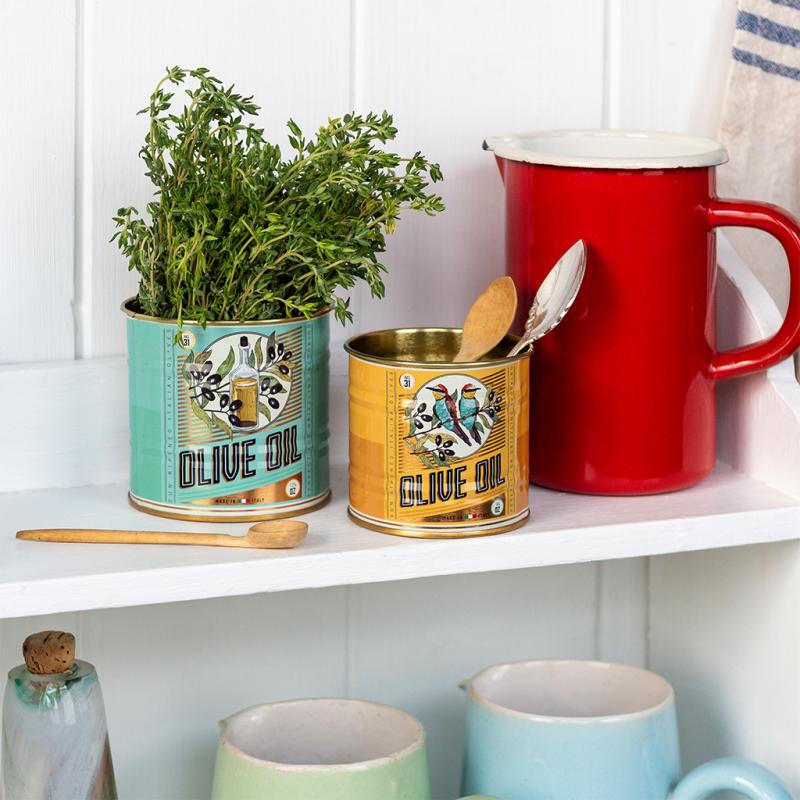 rex london Mini storage tins (set of 2) - Olive Oil