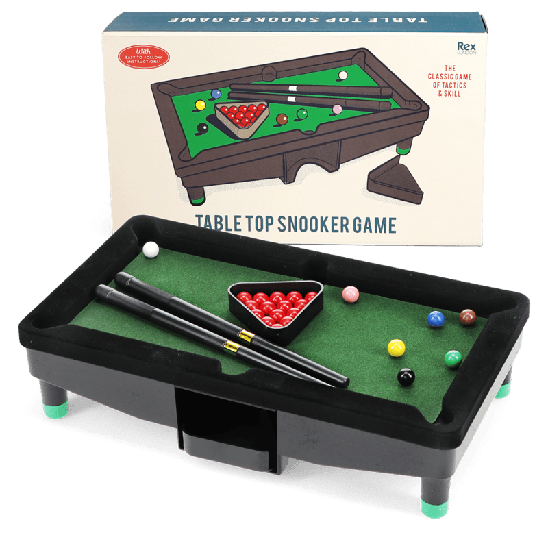 Rex London Mini Tabletop Snooker Game Set