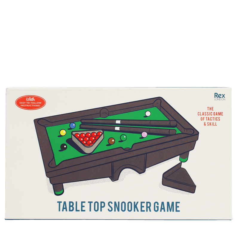 Rex London Mini Tabletop Snooker Game Set