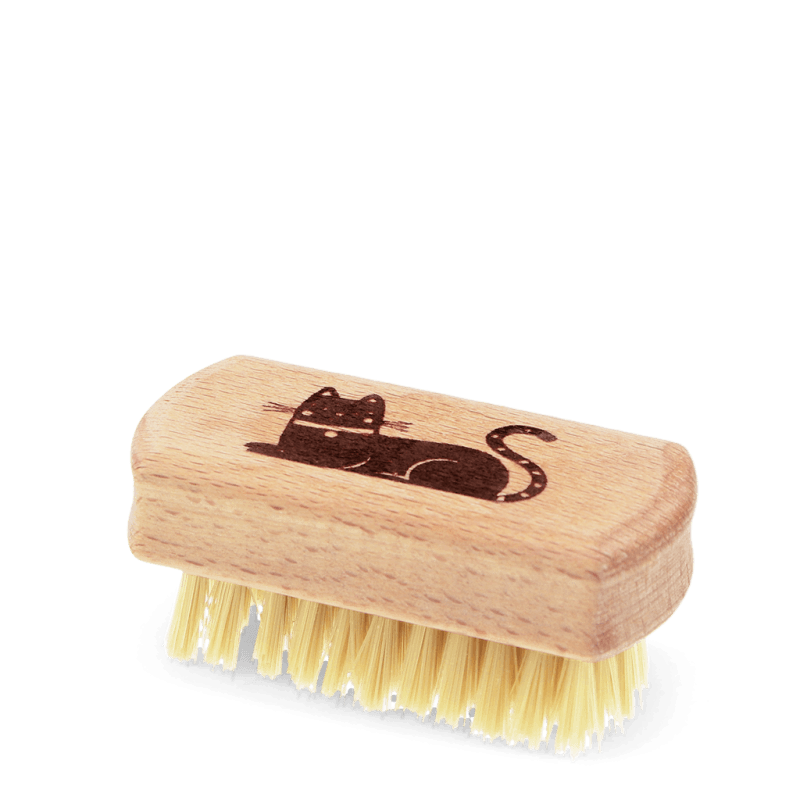 Rex London Mini Wooden Nail Brush - Cat
