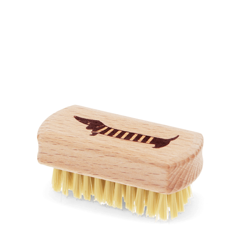 Rex London Mini Wooden Nail Brush - Sausage Dog